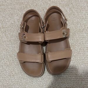 A New Day Brown Buckle Jonie Sandals